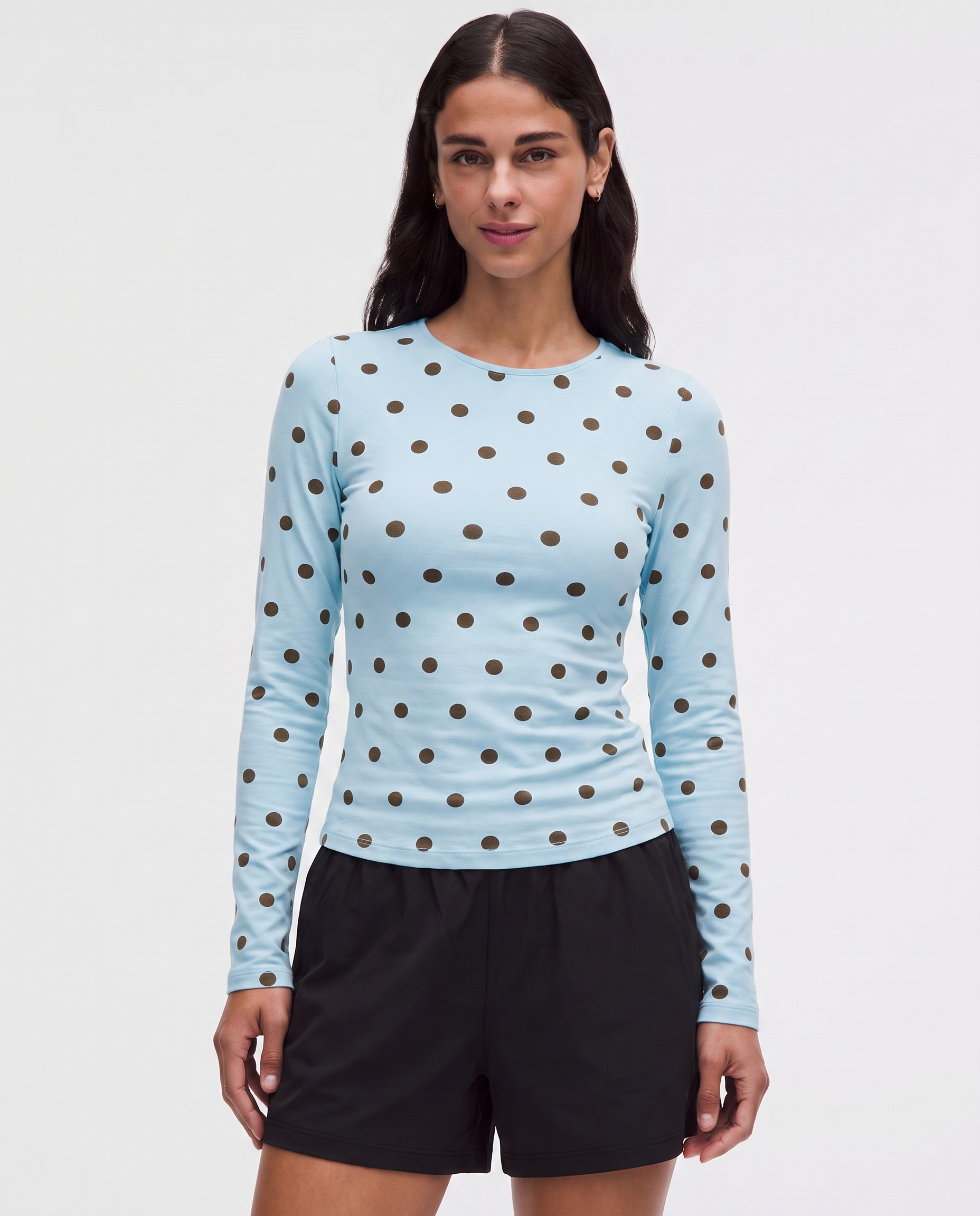 Baby Blue Polkadot Full-Sleeve Supersoft Underscrub