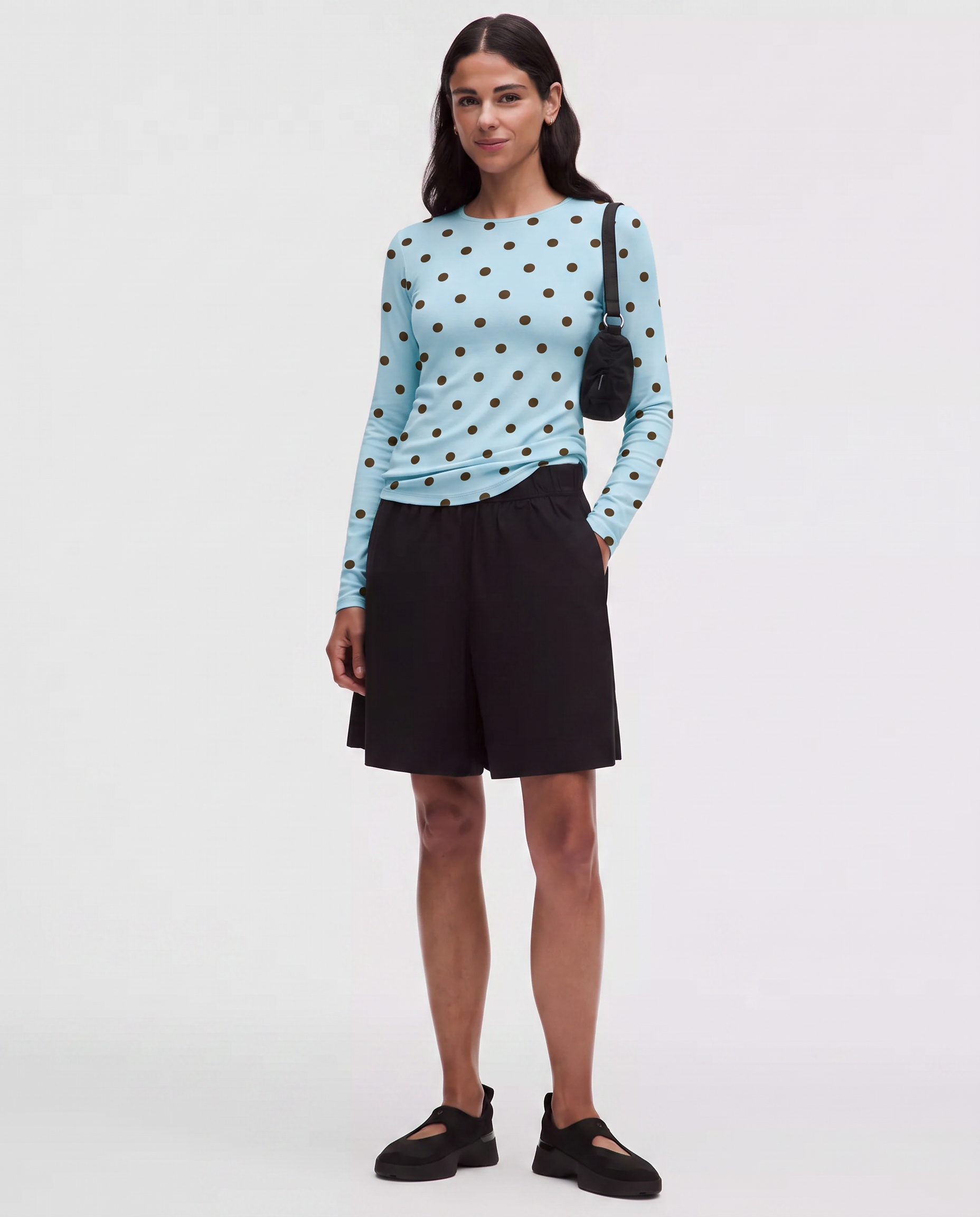 Baby Blue Polkadot Full-Sleeve Supersoft Underscrub