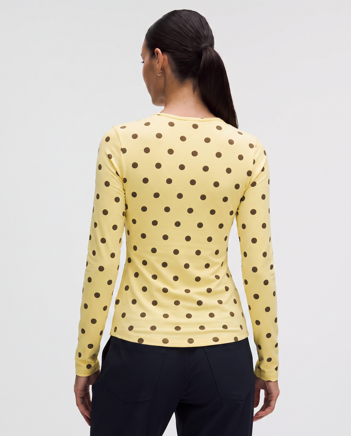 Yellow Polkadot Full-Sleeve Supersoft Underscrub